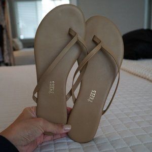 TKEES Sandals Lily Nudes Cocoa Butter - Size 38